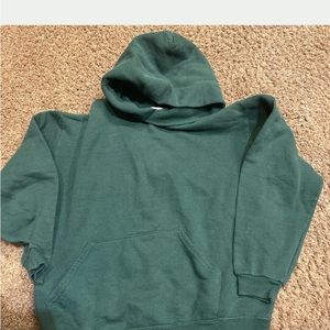 Red Oak kids hoodie, green size large I believe it's vintage EUC